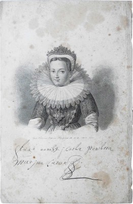 Портрет Марины Мнишек. Гравер Уткин Н. [СПб.], 1834. Гравюра на меди; 22,6 * 14,5 см